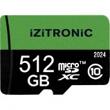 IZITRONIC Карта памяти microSDXC 512GB - Видеонаблюдение оптом