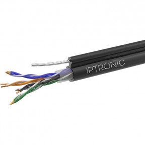 IPTRONIC IPT-H-FTP 5e 4x2xAWG24 Cu PE Out. T-FG8 (трос) 305м - IPTRONIC IPT-H-FTP 5e 4x2xAWG24 Cu PE Out. T-FG8 (трос) 305м