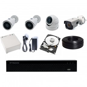  - IPTRONIC Комплект AHD дача/коттедж 1Tb Bullet-Dome Kit 2-2 ИБП