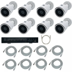  - IPTRONIC Комплект IP дача/коттедж Bullet Kit 8-POE