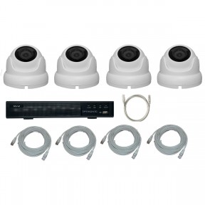  - IPTRONIC Комплект IP дача/коттедж Dome Kit 4-POE