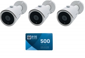  - Комплект из 3 облачных видеокамер IPTRONIC IPT-IP3BM(2,8) cloud IPEYE+ подарочная карта IPEYE на 500р